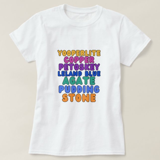 Michigan Rockhound T-shirt  (Design framsida)