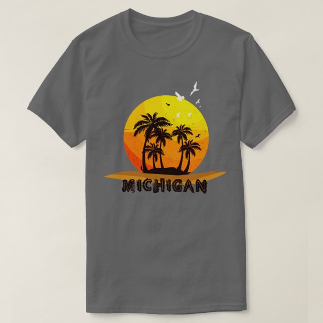 Michigan romantik och lycka t shirt (Design framsida)