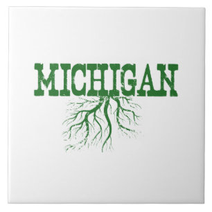 Michigan Roots Ord Art Ceramic Tile Kakelplatta