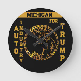 MICHIGAN RUND KLOCKA