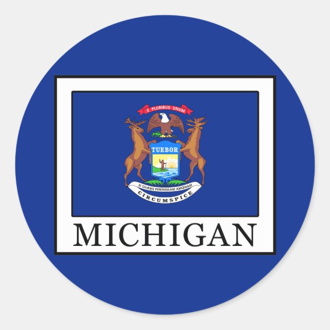 Michigan Runt Klistermärke (Framsida)