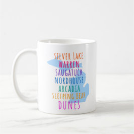 Michigan Sand Dunes Mitten State Coffee Mug Kaffemugg