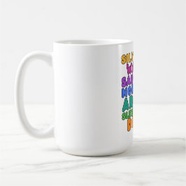 Michigan Sand Dunes Rainbow Bubble Letter Mug Kaffemugg