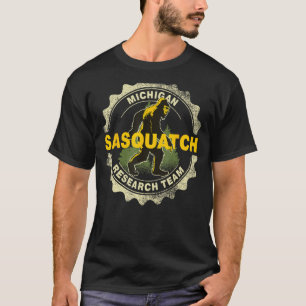 Michigan Sasquatch Research Team Bigfoot Believer T Shirt