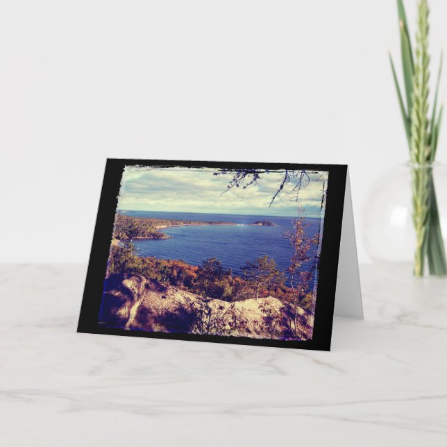 Michigan Sjö Superior Scene Kort (Framsida)