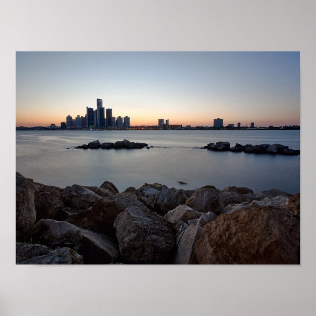 Michigan Skyline Poster (Framsidan)
