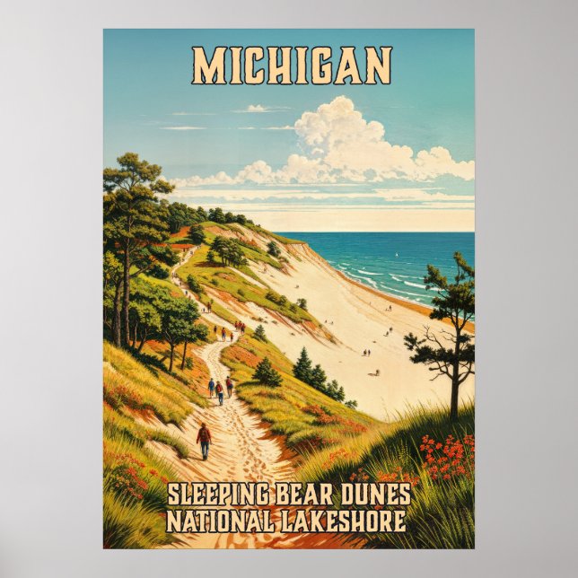 Michigan Sleeping Bear Dunes National Lakeshore 03 Poster (Framsidan)