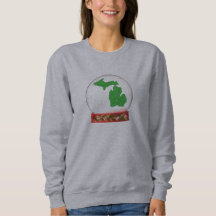 Michigan SNÖ GLOBE-designen Sweatshirt!
