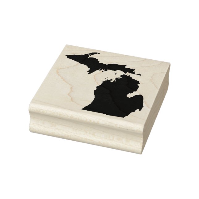 Michigan Solid Rubber Art Frimärke Stämpel (Stämpel)