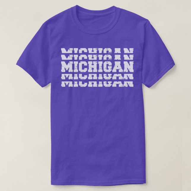 Michigan Stacks Vintage T Shirt (Design framsida)