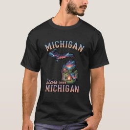 Michigan State Adventure Camping Design T Shirt