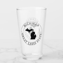 Michigan State Drinking Glass Glaskopp