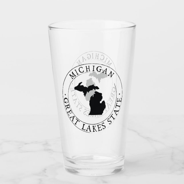 Michigan State Drinking Glass Glaskopp (Framsida)