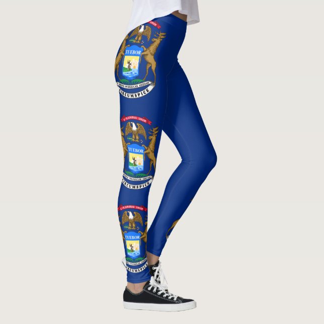 Michigan State Flagga Leggings (Höger)