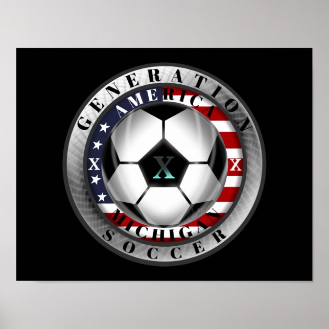 Michigan State Generation X American Soccer Poster (Framsidan)
