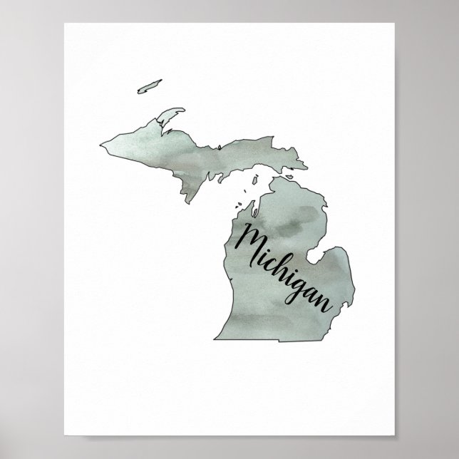 Michigan State Illustration Poster (Framsidan)