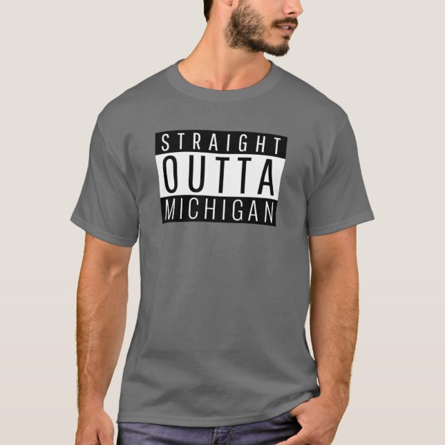 Michigan State MI United Stater T Shirt (Framsida)