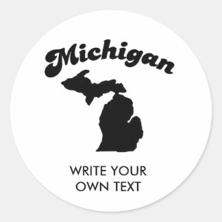 MICHIGAN STATE MOTTO T-SHIRT RUNT KLISTERMÄRKE