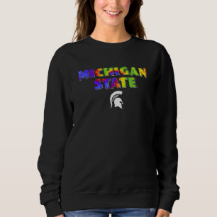 Michigan State MSU Spartans Stolthet Regnbåge Tie T Shirt