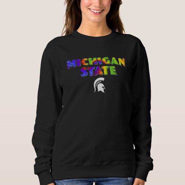 Michigan State MSU Spartans Stolthet Regnbåge Tie  T Shirt (Framsida)