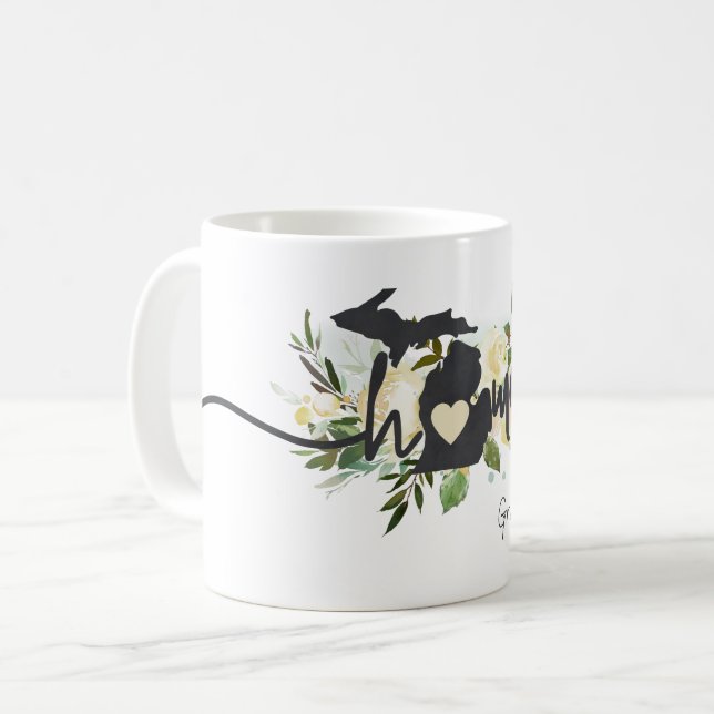 Michigan State Personlig din hemstad Rustic Kaffemugg (Framsida vänster)