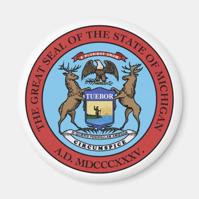 Michigan State Seal Magnet (Framsidan)