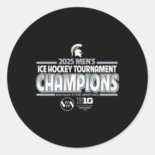 Michigan State Spartans Herrhockey Big Ten-mästare Runt Klistermärke
