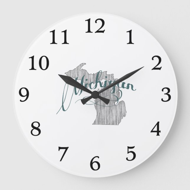 Michigan State Typography Stor Klocka (Framsida)