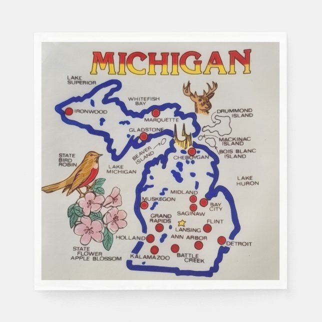 Michigan Statefest  Pappersservett (Framsidan)