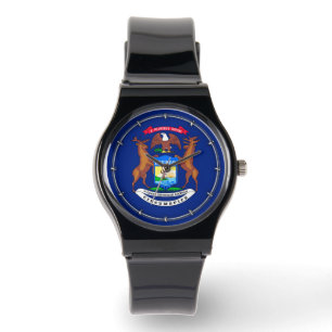 Michigan Statlig flagga Design Armbandsur