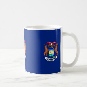 Michigan Statlig flagga Design Kaffemugg