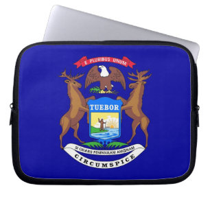Michigan Statlig flagga Laptop sleeve