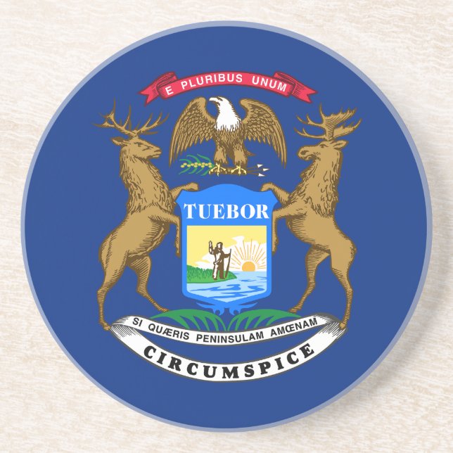 Michigan Statlig flagga Underlägg (Framsidan)