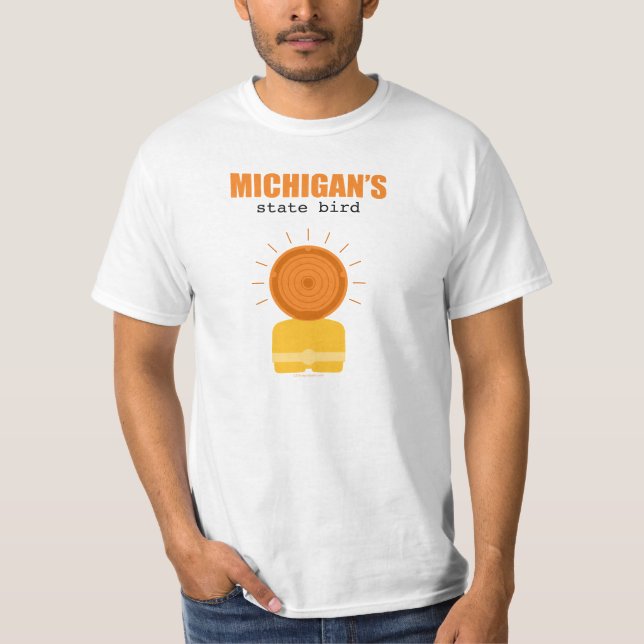 Michigan statliga fågel t shirt (Framsida)