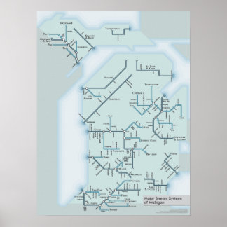Michigan Stream Systems 18 tum x 24 tum Poster