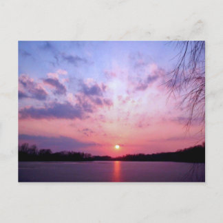 Michigan Sunset 1 Vykort