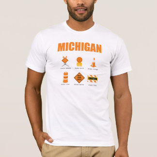 Michigan symboler t-shirt