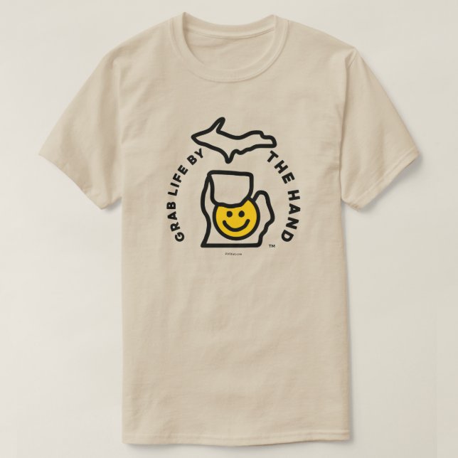 Michigan - Ta livet av Hand™ Smile T-Shirt (Design framsida)