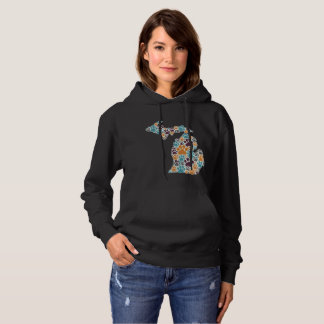 Michigan Tass avtryck Basic Hoodie T Shirt
