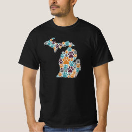 Michigan Tass avtryck Black Basic Value T-Shirt