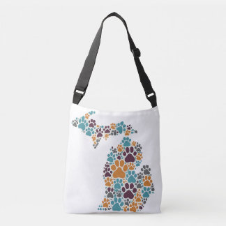 Michigan Tass avtryck Crossbody eller Shoulder Bag Axelväska