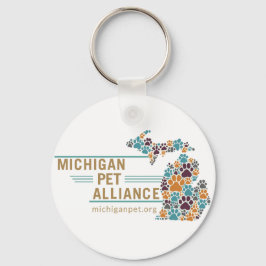 Michigan Tass avtryck Keychain Nyckelring