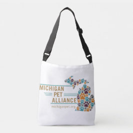 Michigan Tass avtryck och One Voice Crossbody Bag Axelväska