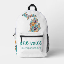 Michigan Tass avtryck One Voice Backpack