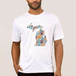 Michigan Tass avtryck Sport-Tek T Shirt