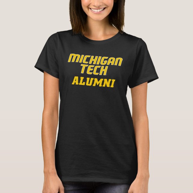 Michigan Tech Huskies Alumni T Shirt (Framsida)