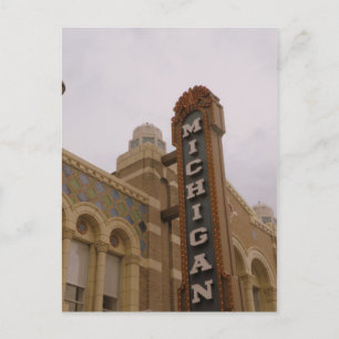 Michigan Theater Postcard Vykort
