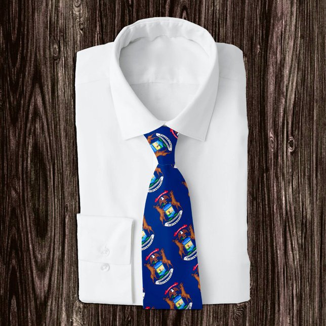 Michigan Ties, mode USA, Michigan Flagga business Slips (Skapare uppladdad)