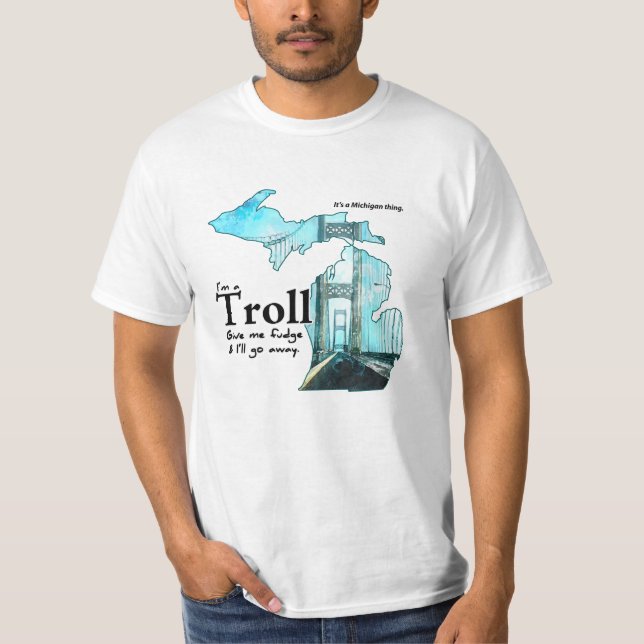 Michigan Troll: Ge mig Fudge! Tröja (Framsida)