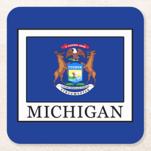 Michigan Underlägg Papper Kvadrat